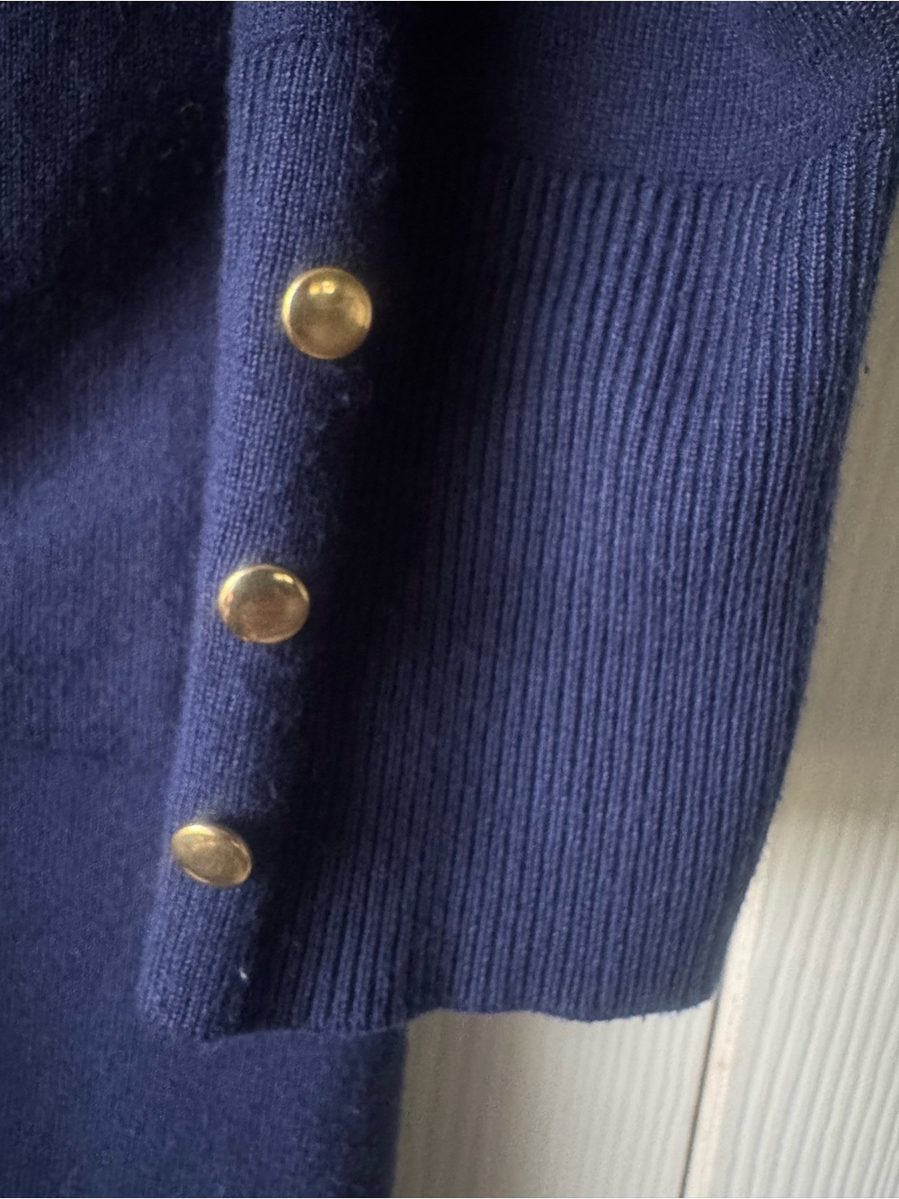 Appleseed's Navy Open-Front Cardigan with Pockets - Picture 5 of 7
